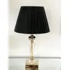 Elegant black pleated lampshade, 25 cm