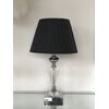 Elegant black pleated lampshade, 25 cm