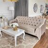 Modern glamour upholstered sofa with PRADA bedroom function