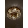 Plafon glamour kryształowy, nowoczesny do sypialni, przedpokoju, łazienki, złoty STELLA 50 cm