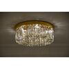 Plafon glamour kryształowy, nowoczesny do sypialni, przedpokoju, łazienki, złoty STELLA 50 cm