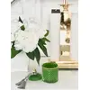 Decorative green crystal glass container