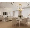 Lampa wisząca żyrandol glamour kryształki złoty
