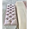 Luxurious pouffe, bedroom bench, classic, upholstered, glamor seat ELENA
