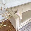 Glamorous sofa for the living room, designer, exclusive, luxurious with gold strips MONACO