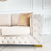 Glamour upholstered sofa, modern QUEEN