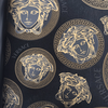 Exclusive Versace V MEDUSA AMPLIFIED glamor wallpaper, black, gold, glamor