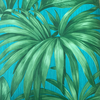 Tapeta glamour Versace V Jungle Animalier, liście palmy, tropikalne, zielona, morska