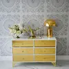 Luxurious wooden chest of drawers, for the living room, for the bedroom, glamor, wooden, varnished gold VENICE