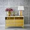 Luxurious wooden chest of drawers, for the living room, for the bedroom, glamor, wooden, varnished gold VENICE