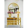 Luxurious wooden chest of drawers, for the living room, for the bedroom, glamor, wooden, varnished gold VENICE