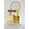 Luxurious wooden chest of drawers, for the living room, for the bedroom, glamor, wooden, varnished gold VENICE