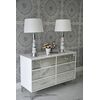 Luxurious wooden chest of drawers, for the living room, for the bedroom, glamor, classic, wooden, lacquered silver VENICE