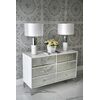 Luxurious wooden chest of drawers, for the living room, for the bedroom, glamor, classic, wooden, lacquered silver VENICE
