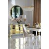 Luxurious upholstered chair, for the dining room, classic, New York, gold CAPRI