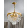 Glamor chandelier GLAMOR 50 cm crystal round, modern, hanging lamp, gold