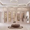 Crystal LED lamp, round ceiling lamp, ring, glamorous chandelier, modern gold BRINA