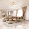 Crystal LED lamp, round ceiling lamp, ring, glamorous chandelier, modern gold BRINA