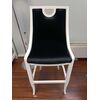 Upholstered stool REGINA glamor beech, black, white OUTLET