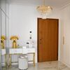 Glamor chandelier GLAMOR 50 cm crystal round, modern, hanging lamp, gold
