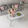 Modern coffee table, designer, glamor, silver ELITE