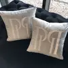 Cushion PH 40x40 with logo in grey fabric