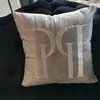 Cushion PH 40x40 with logo in grey fabric