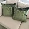 Decorative pillow 50x50, dark green, green, with the PH logo