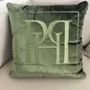 Decorative pillow 50x50, dark green, green, with the PH logo