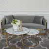 MADONNA elegant and modern grey gold glamour New York-style upholstered sofa for living room OUTLET
