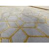 Modern carpet, geometric, for the living room, for the living room, glamor, gray, gold ARABEL GOLD