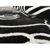 A modern black and white rug MEDUZA