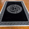 A modern black and white rug MEDUZA