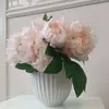 Bouquet of artificial flowers, decorative, elegant, salmon peonies