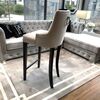 Stool glamour upholstered quilted bar modern dining room TIFFANY