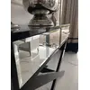 VIKI mirror console, glamorous, modern, black  or white with high gloss silver