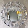 ELISE OUTLET silver glamor decorative mirror in New York style