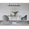 Exclusive glamor table for the dining room, modern, designer, black top, silver ART DECO OUTLET 240cm