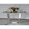 Exclusive glamor table for the dining room, modern, designer, black top, silver ART DECO OUTLET 240cm
