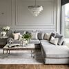 Glamorous, modern, modular, corner sofa for the living room, Italian style FIGARO