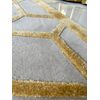 Modern carpet, geometric, for the living room, for the living room, glamor, gray, gold ARABEL GOLD