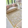 Modern carpet, geometric, for the living room, for the living room, glamor, gray, gold ARABEL GOLD