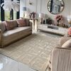 Nowoczesny dywan glamour, do salonu, designerski, beżowy FASHION BEIGE