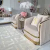 Modern glamorous carpet for the living room, designer, FASHION BEIGE