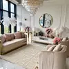 Modern glamorous carpet for the living room, designer, FASHION BEIGE