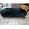 MADONNA modern silver black Stylish glamour New York-style upholstered sofa OUTLET