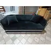 Sofa glamour czarna srebrna nowoczesna 3 osobowa MADONNA