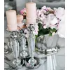 Crystal candlestick on silver pedestal FLAVIO O L