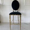 Luxury bar stool, island, modern, glamor, black, gold Medusa