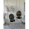 Luxury bar stool, island, modern, glamor, black, gold Medusa